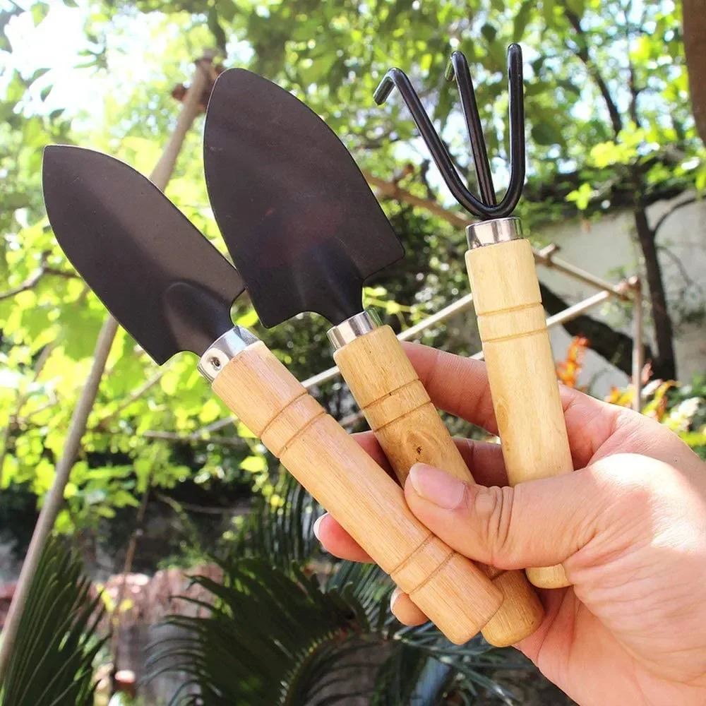 Gardening Tools For Digging - 3 adet/takım Mini bahçe alet seti