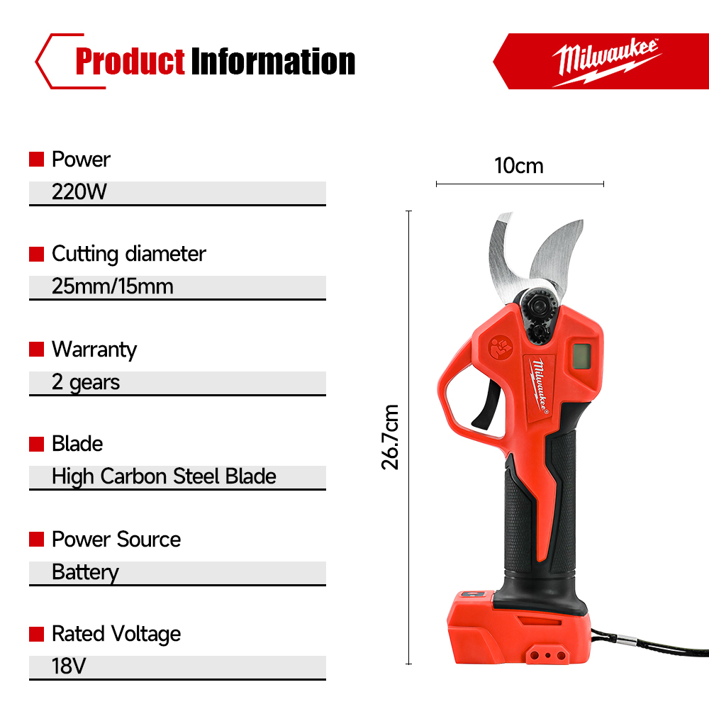 Milwaukee Fırçasız Elektrikli  - Essential Gardening Tools incelemesi ve fiyatı