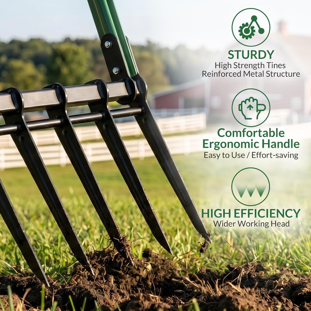 Ağır Hizmet Tipi 5 Dişli Geniş - Gardening Tools For Digging incelemesi ve fiyatı