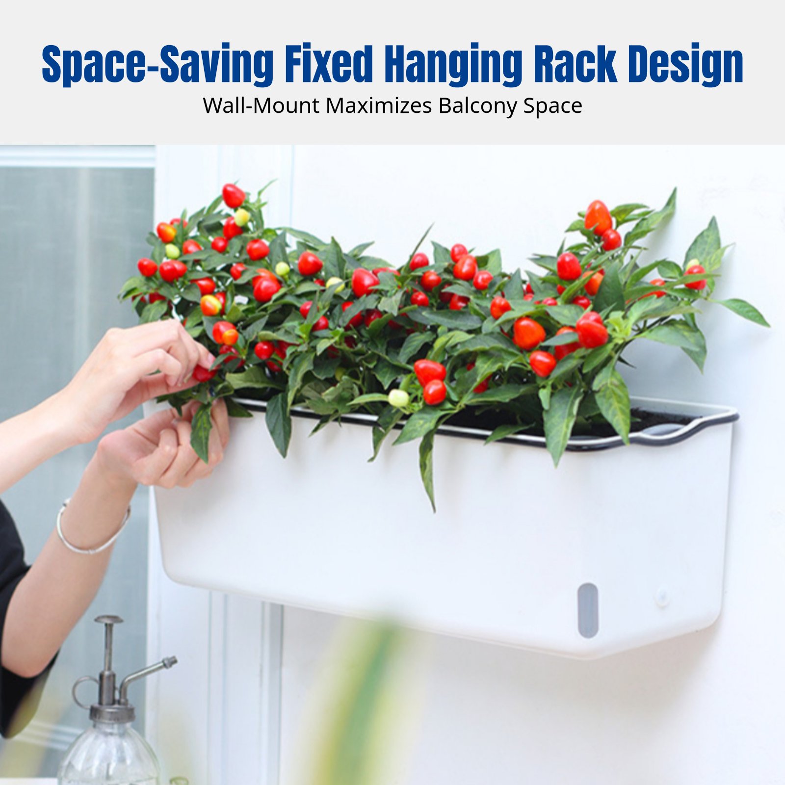 Balkon Asma Çiçek Saksısı Dikd - Self-Watering Planter incelemesi ve fiyatı