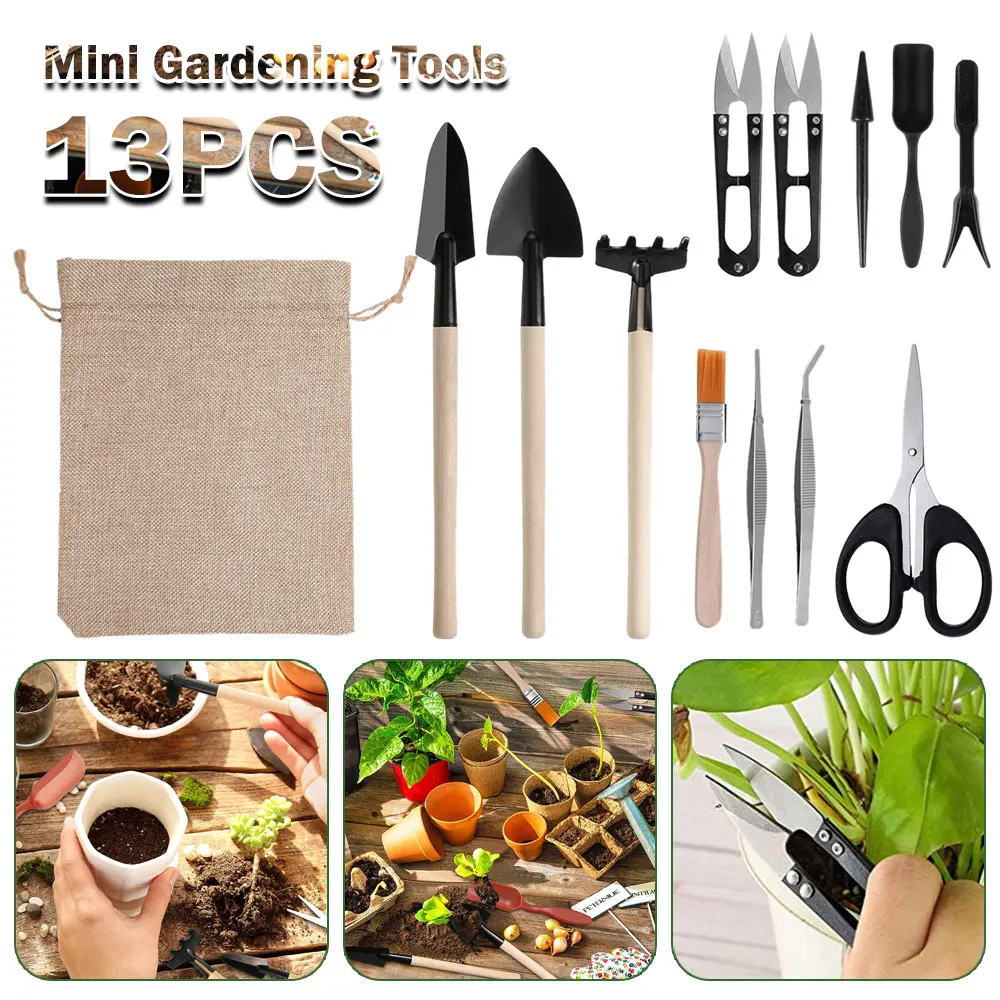 Kapalı bitki için 13 adet etli - Gardening Tools Kit For Home Garden incelemesi ve fiyatı