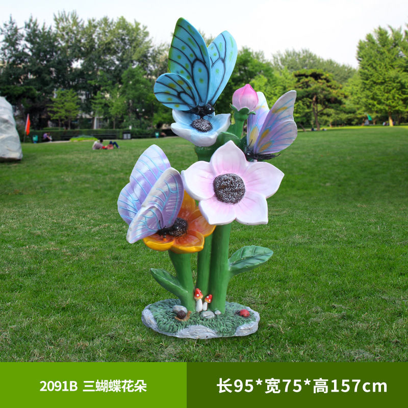 Açık hava kelebek çiçek heykel - Gardening Tools Photo incelemesi ve fiyatı
