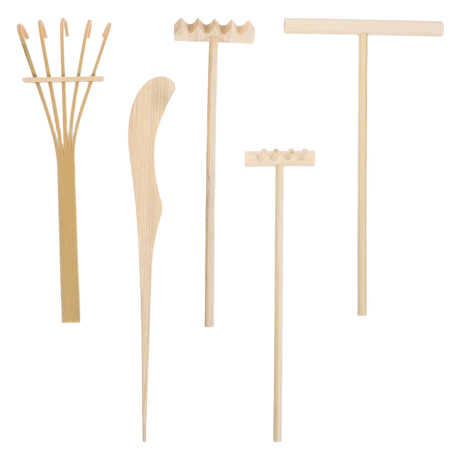 5 Adet Mini Bambu Kum Bahçe Tı - Gardening Tools Drawing incelemesi ve fiyatı