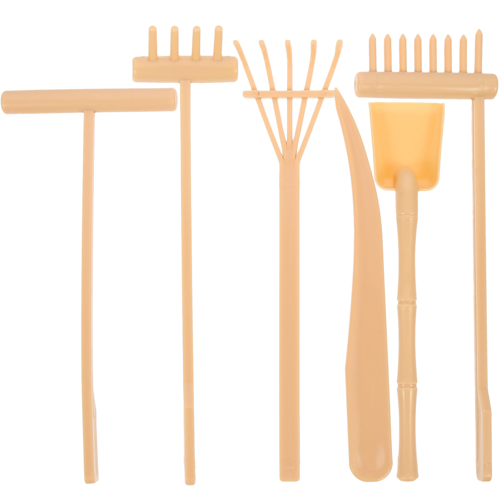 6 Adet Mini Zen Bahçesi Tırmığ - Gardening Tools Drawing incelemesi ve fiyatı