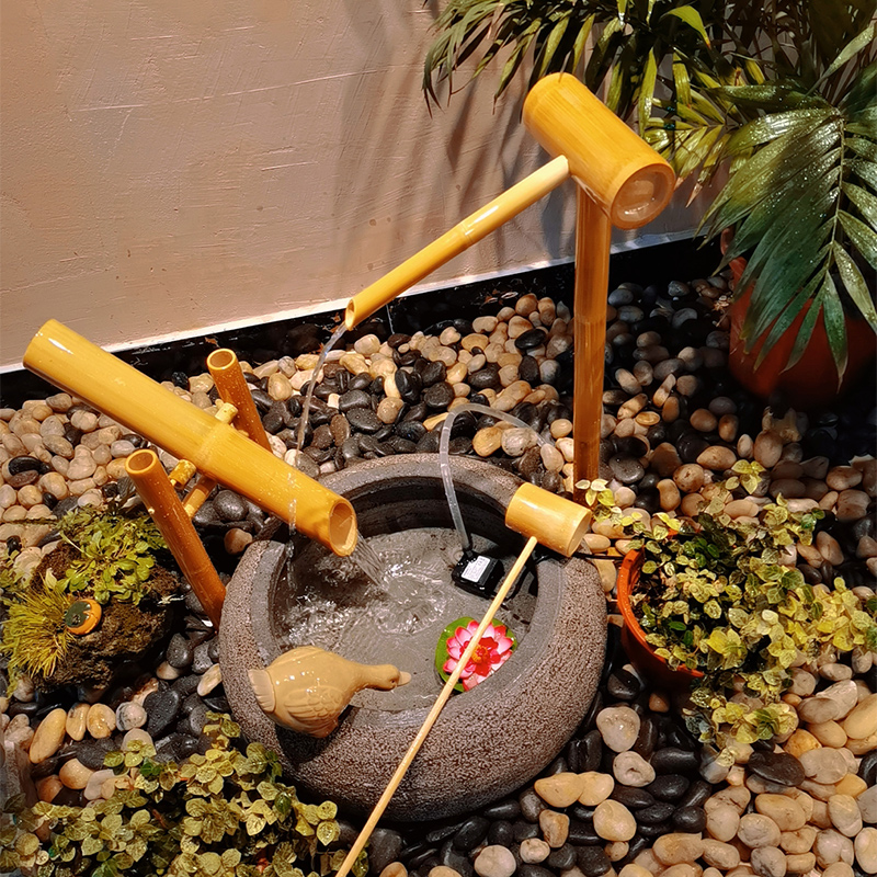 Japon bambu Jinglu taş kase ak - Gardening Hand Tools Japanese incelemesi ve fiyatı